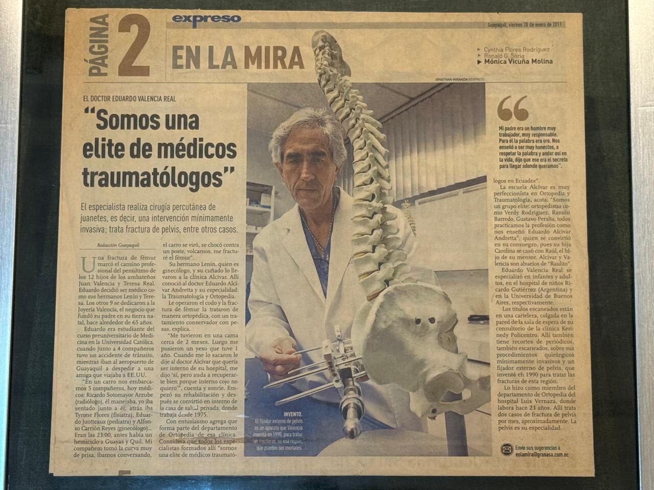 Élite de traumatólogos en Guayaquil