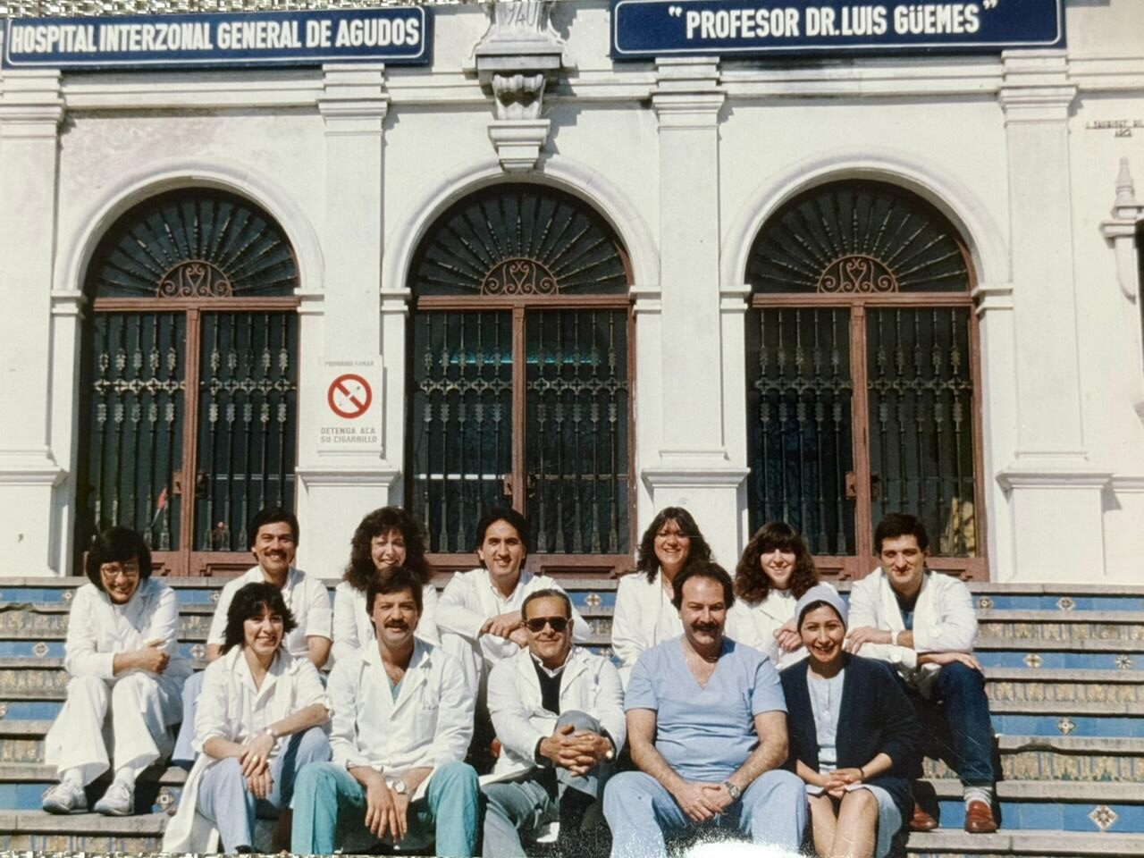 Dr. Eduardo Valencia Real en el Hospital Interzonal General de Agudos